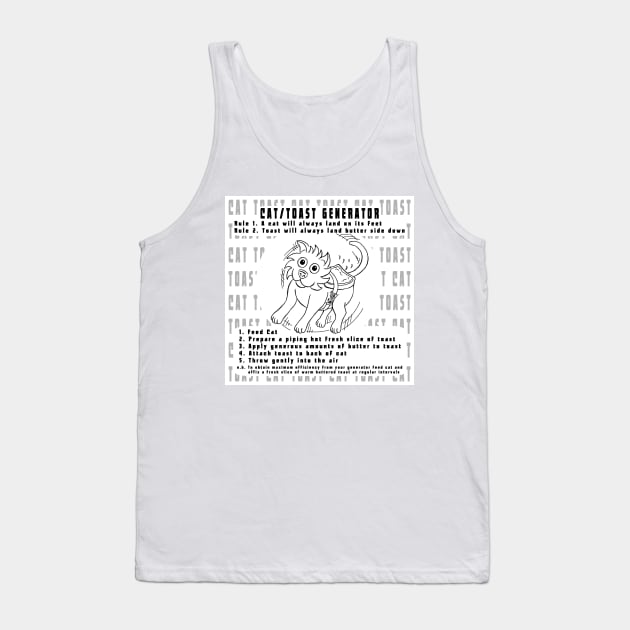 Cat/Toast Generator Tank Top by Kerchow